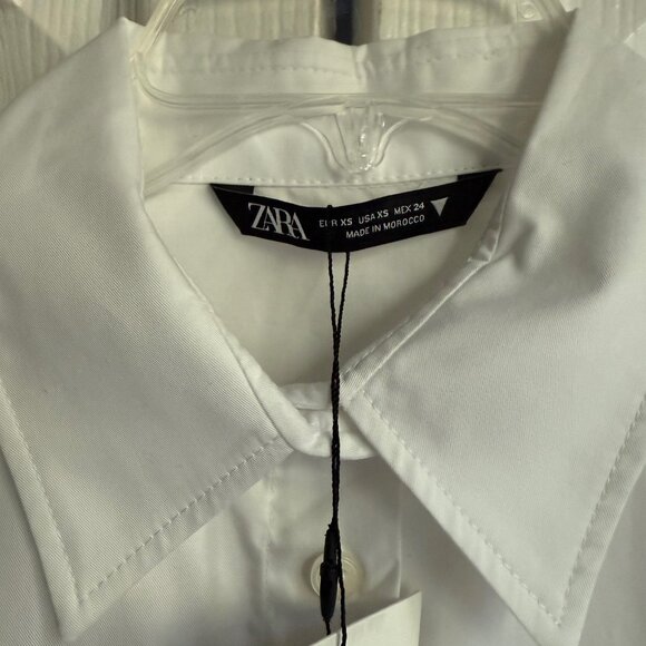 Crop poplin shirt - Picture 5 of 7